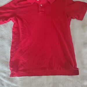 Boys red uniform shirt